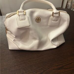 Tory Burch Cream Satchel Bag